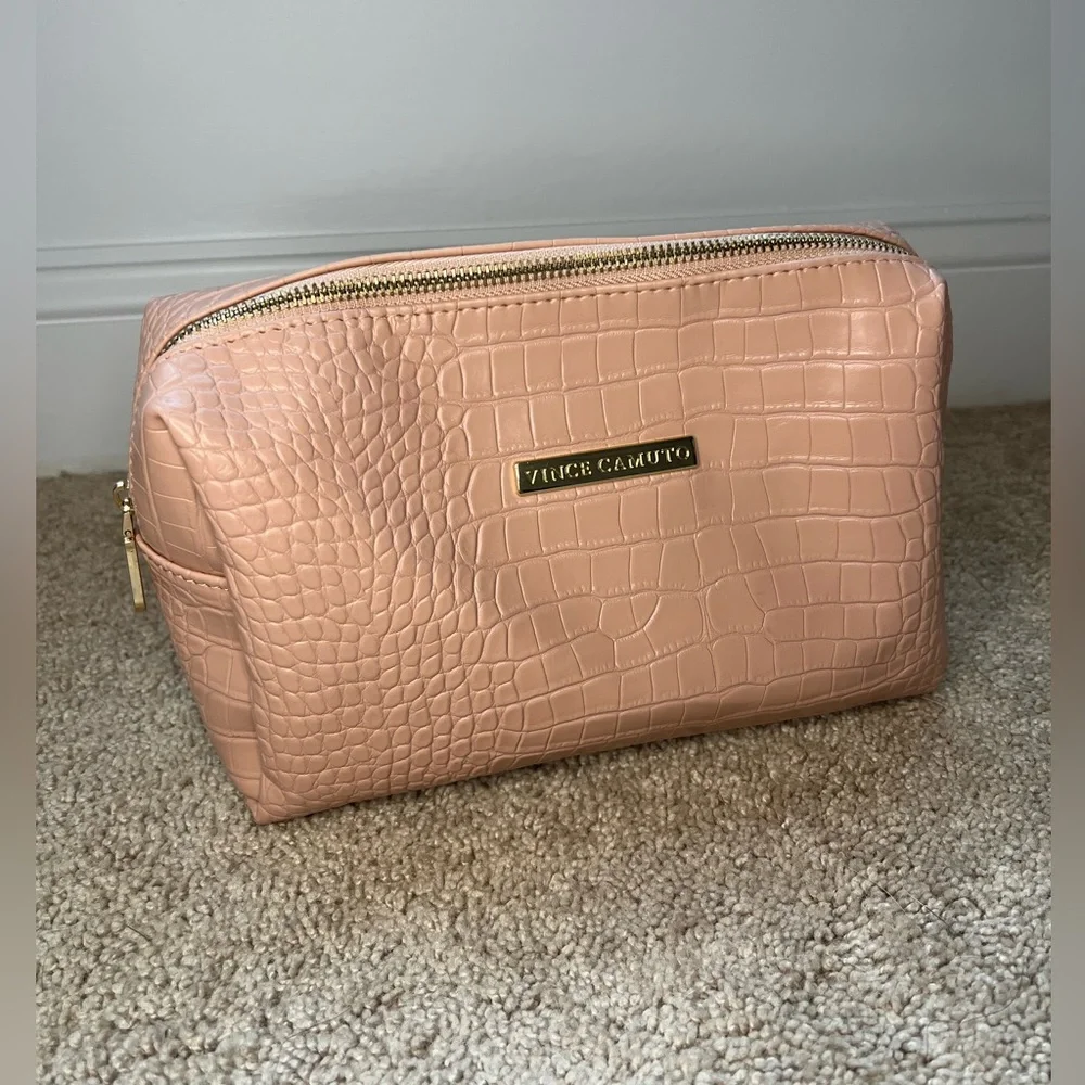 Vince Camuto Blush Animal Scale XL Cosmetic Bag